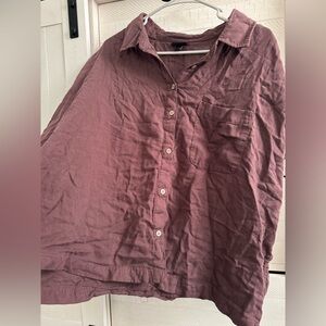 Torrid Chocolate Button-Up Blouse